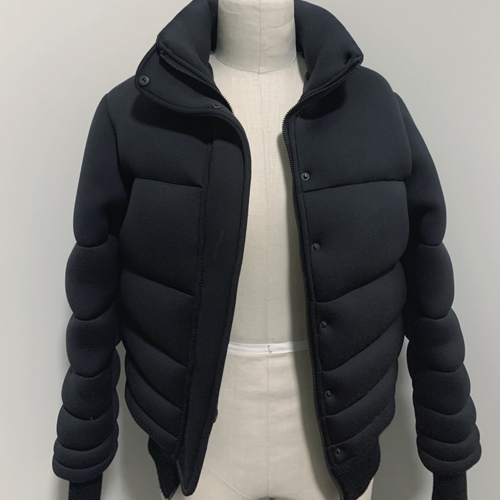Pyrenex alexandre vauthier black neoprene puffer